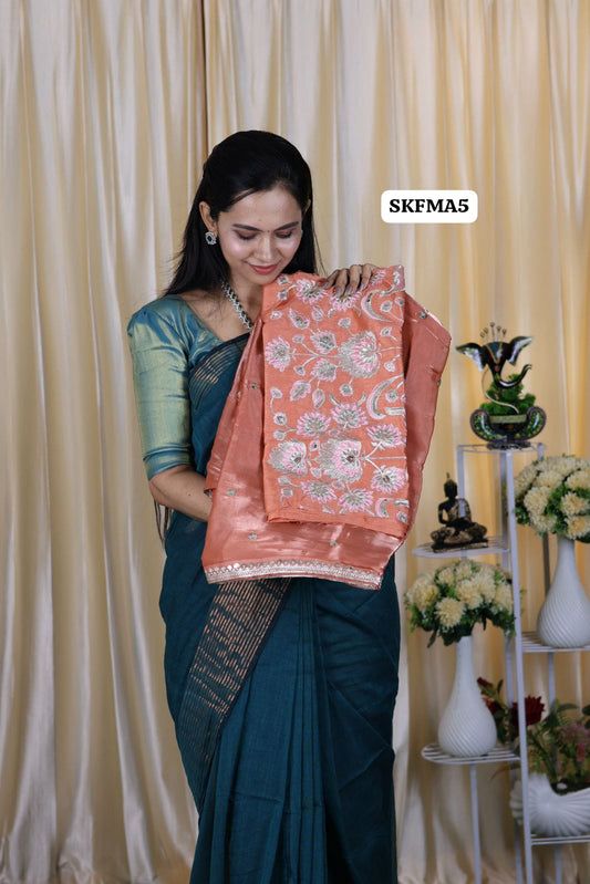 Offer 🤩 Jimmy Choo saree with embroidery blouse 😍