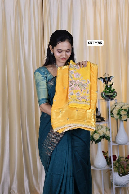 Jimmy Choo Saree with embroidery blouse🥳
