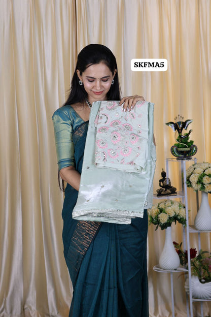 Jimmy Choo Saree with embroidery blouse🥳