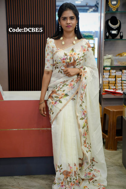 Linen cotton sarees🥰😎📚