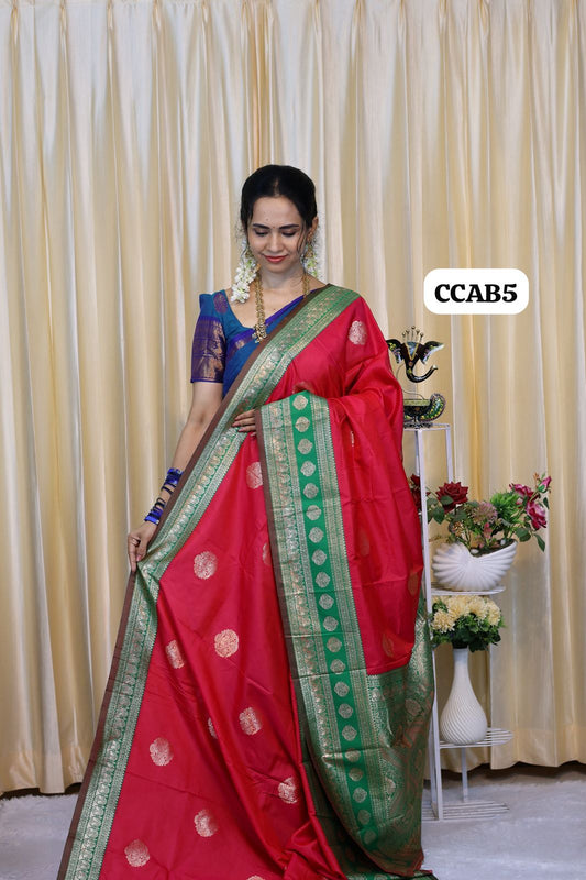 Kanchi semi silk saree😍😎📚