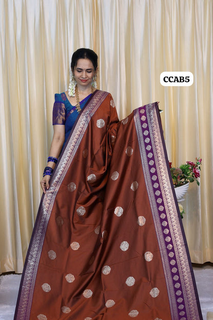 Kanchi Semi Silk Saree😍😎📚offer