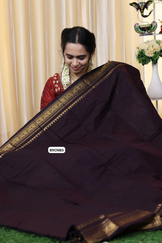 Premium Kanchi cotton saree without animal figure😍🥳