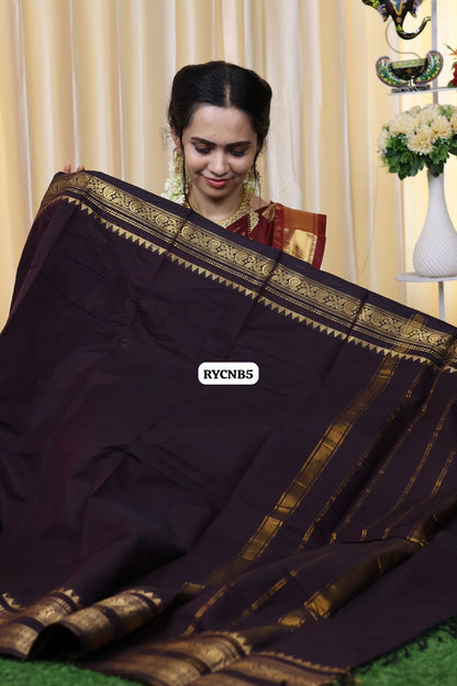 Premium Kanchi cotton saree without animal figure😍🥳
