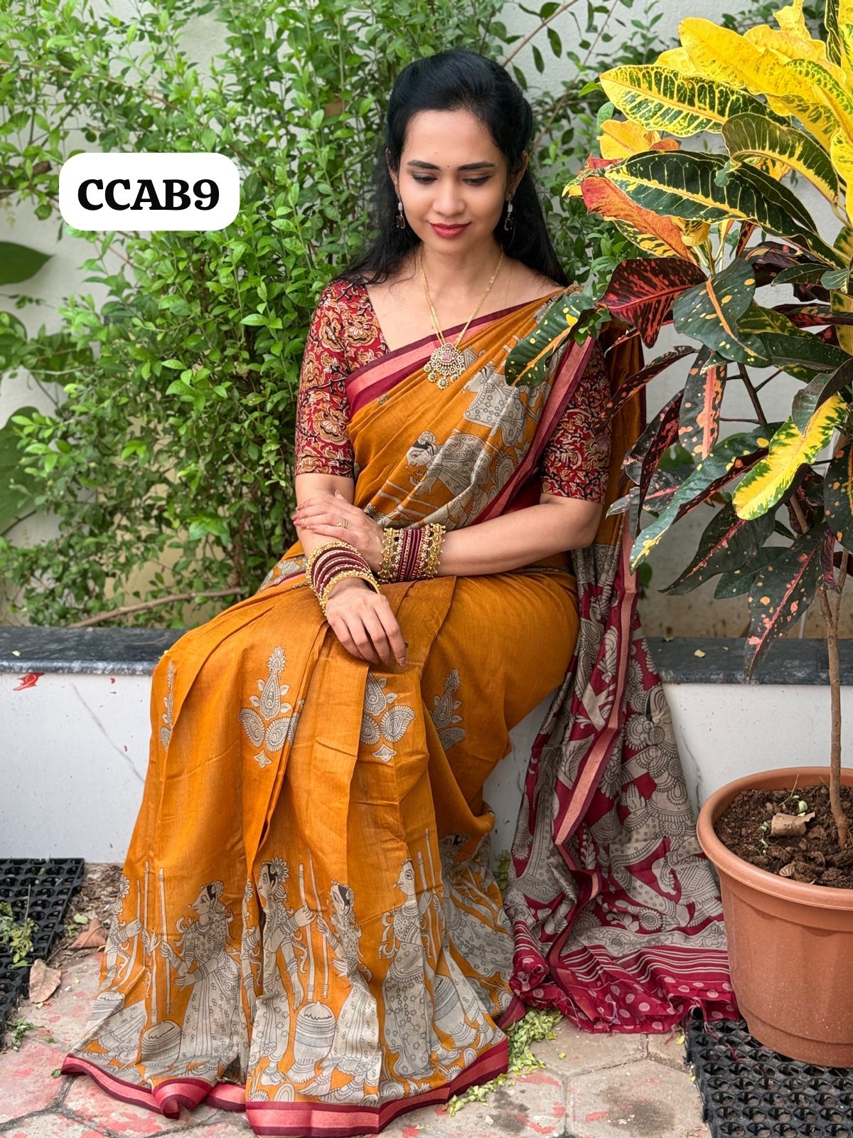 Kalamkari semi Modal silk Saree😍😎📚