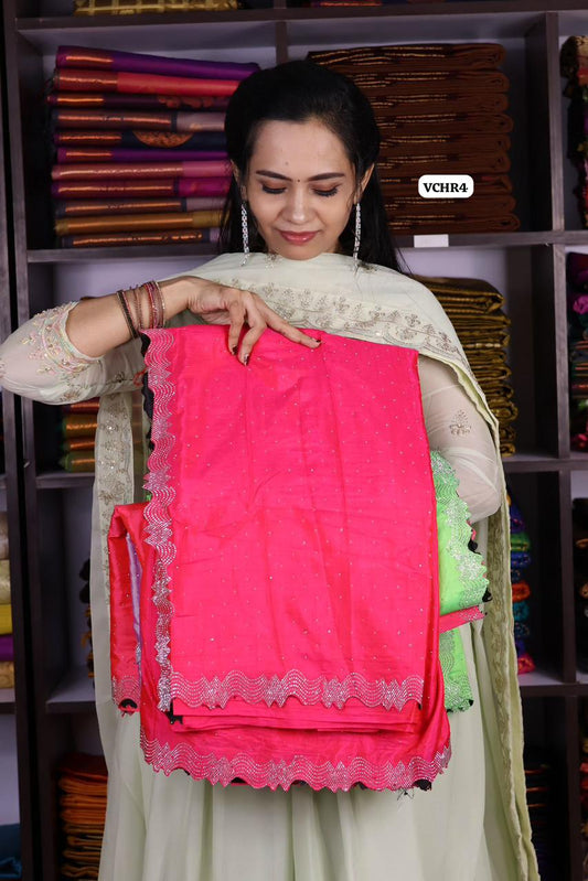 Designer saree with contrast blouse 😍Ⓜ️