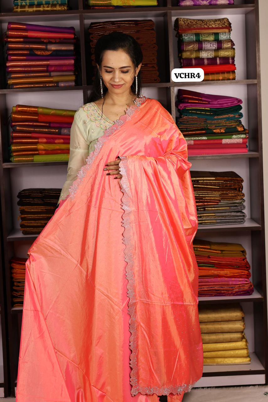 Designer saree with contrast blouse 😍Ⓜ️