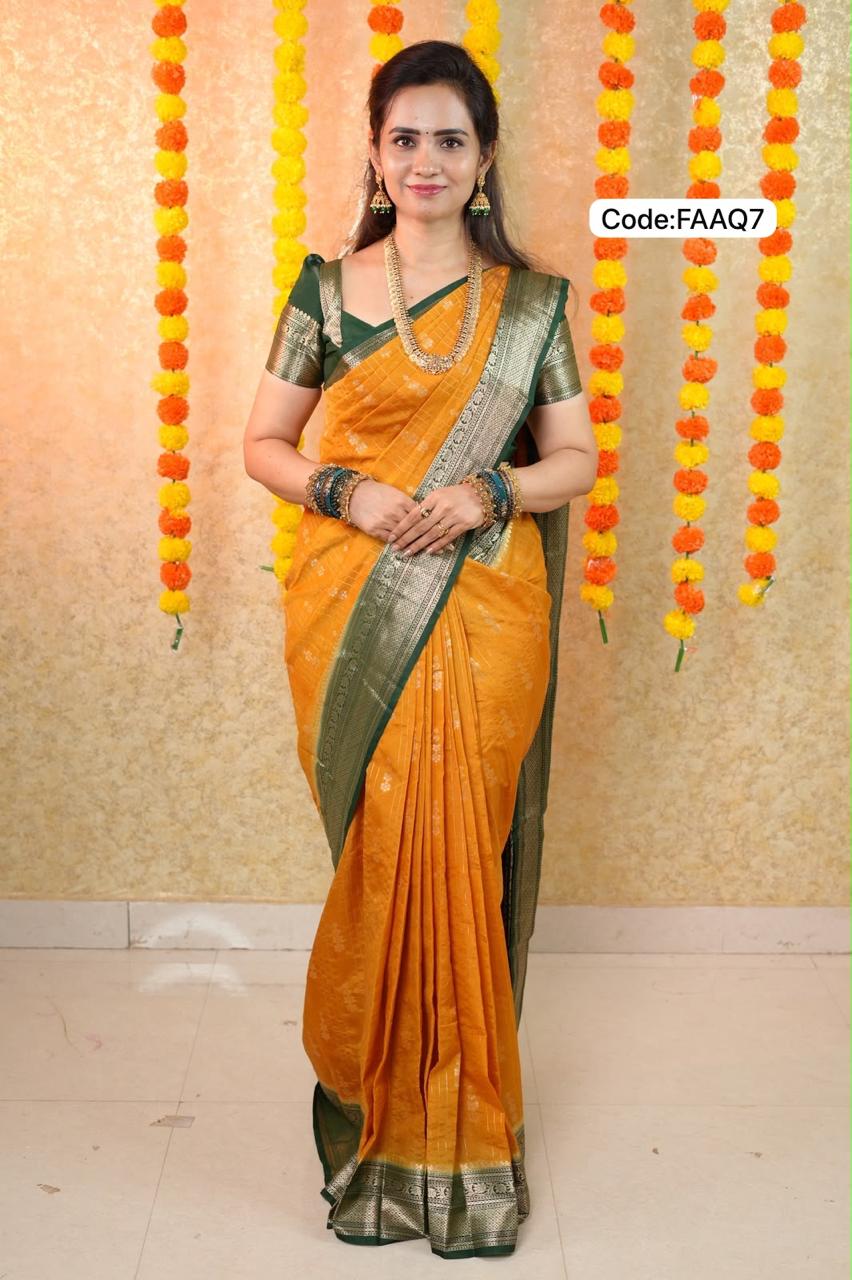 Warm silk saree 🥳