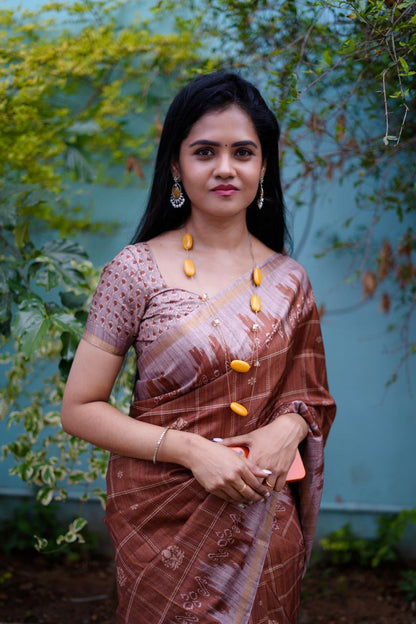Tussar Silk saree🥰😎📚