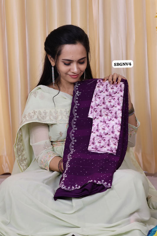 Designer saree with cut work border 😍Ⓜ️