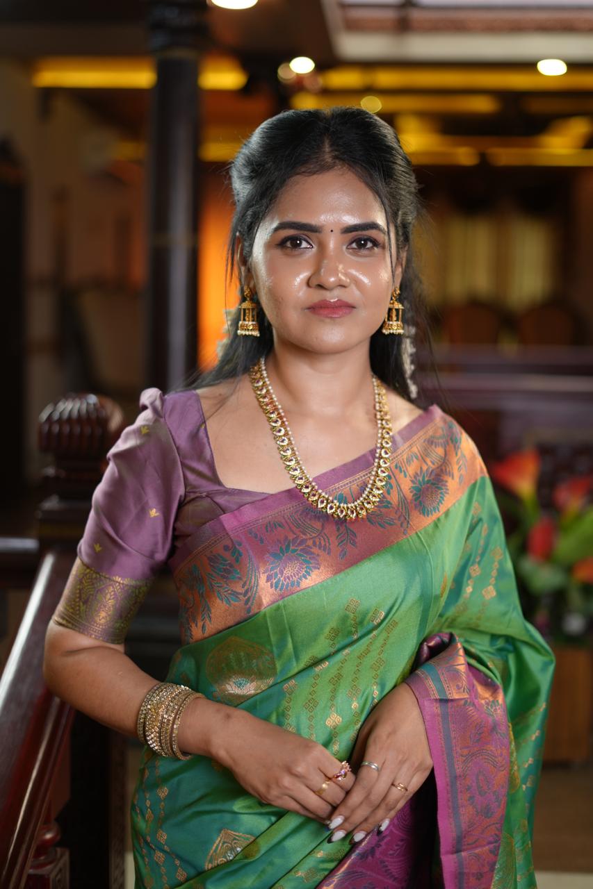 Kanchi semi silk🥰😎📚