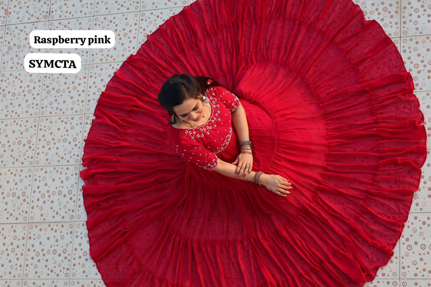 Full flair long gown with full lining 😍🥳