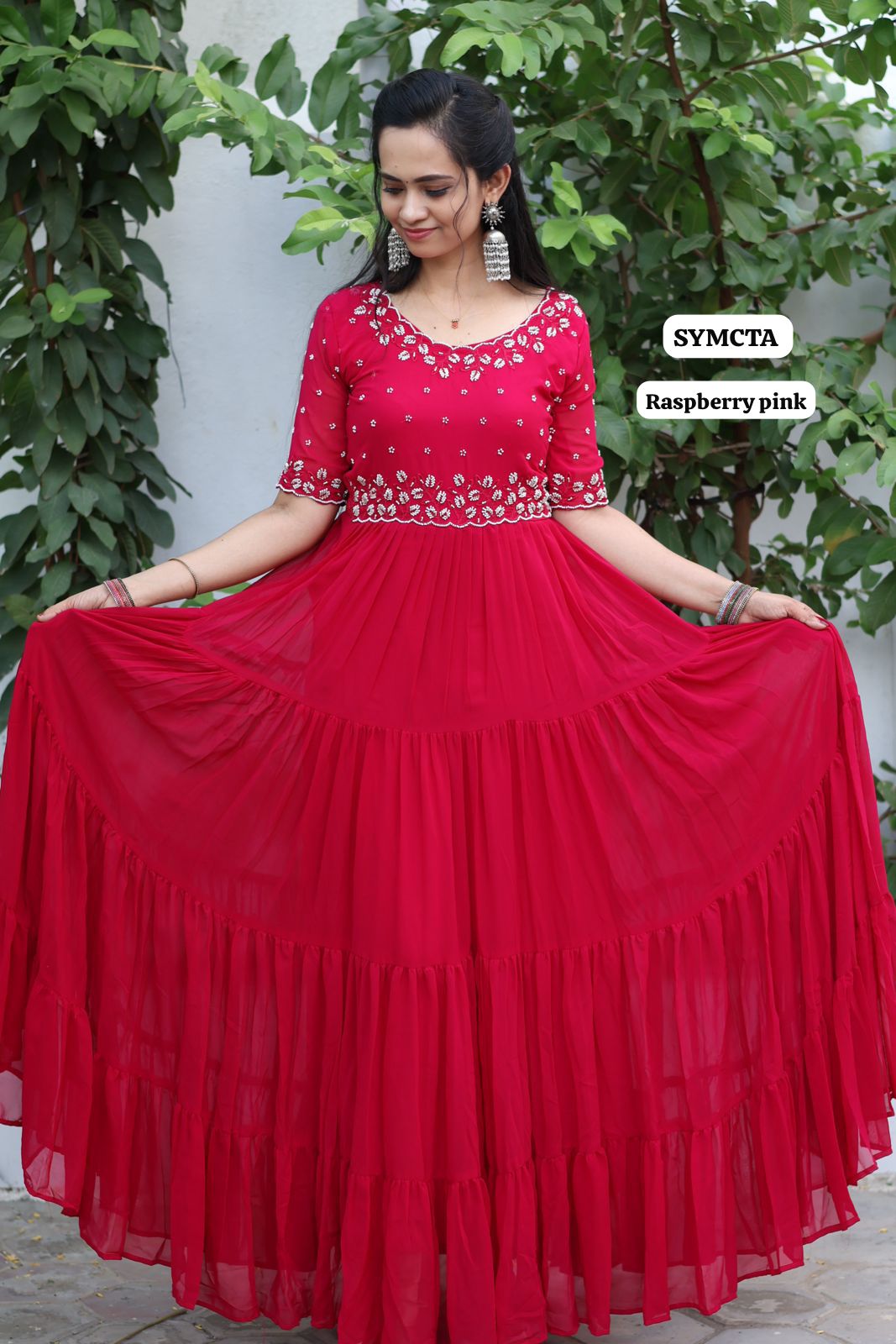 Full flair long gown with full lining 😍🥳