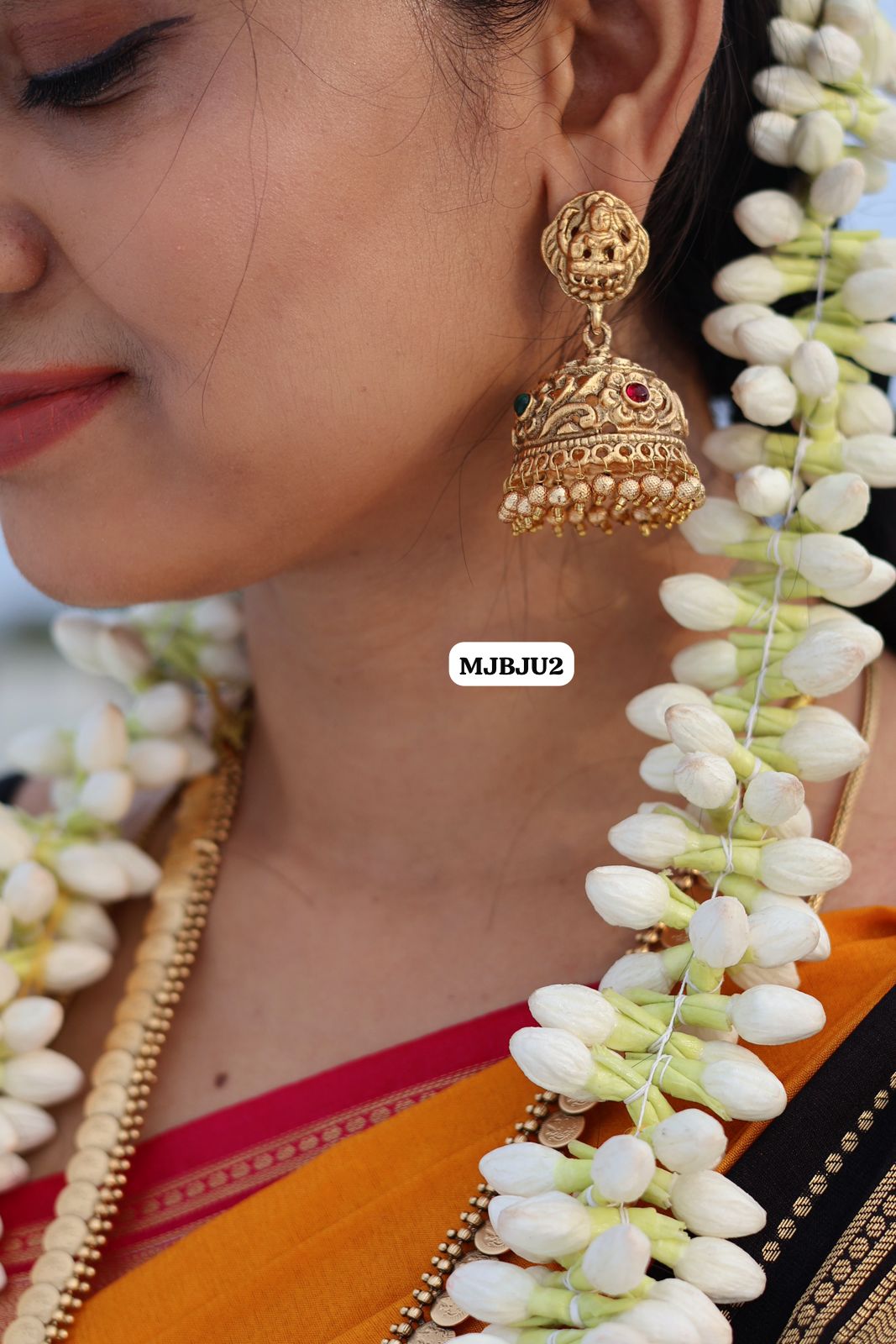 Long kasumalai with big jumka with back chain 🥳