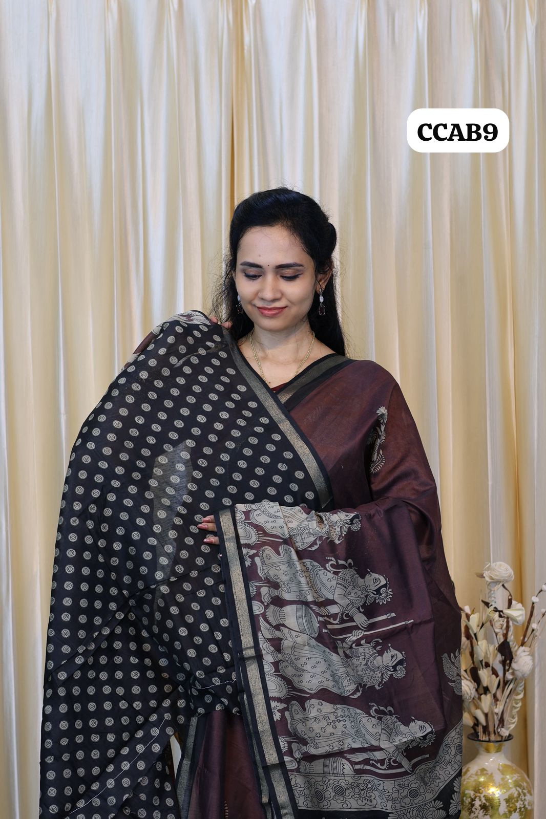 kalamkari Semi Modal Silk Saree😍😎📚