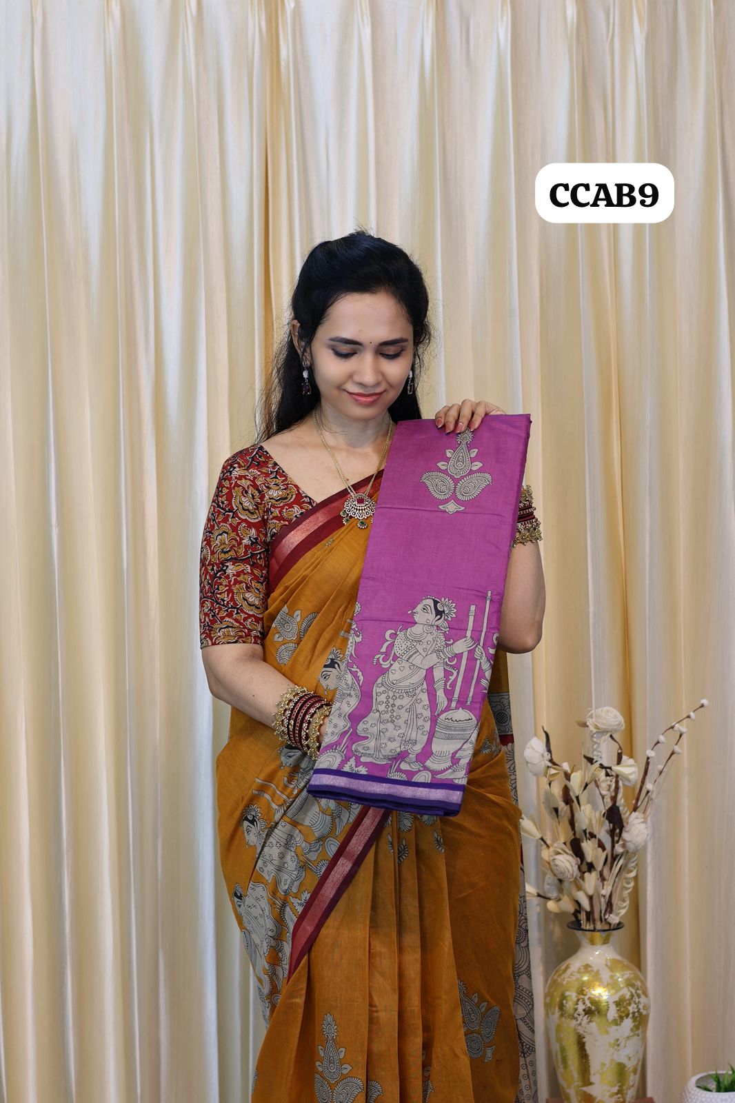 Kalamkari semi Model silk saree😍😎📚