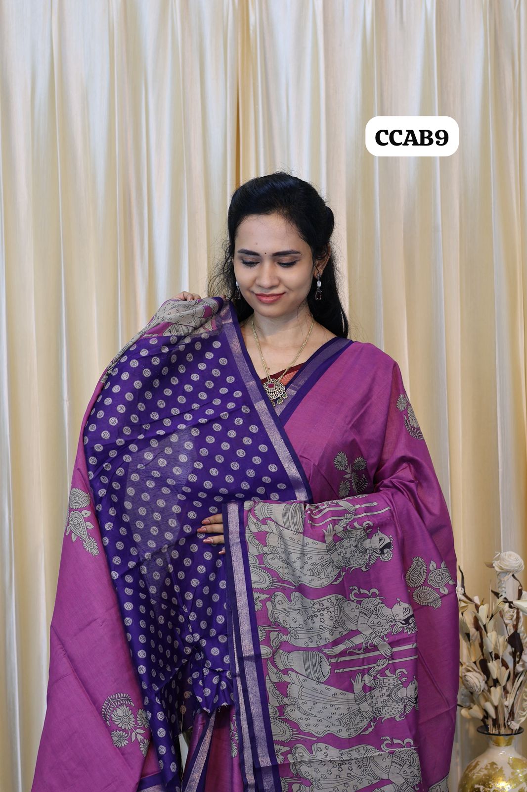 Kalamkari semi Model silk saree😍😎📚