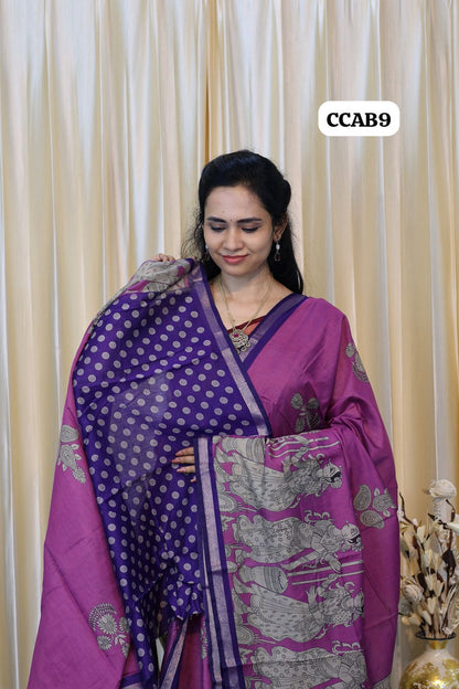 Kalamkari semi Model silk saree😍😎📚