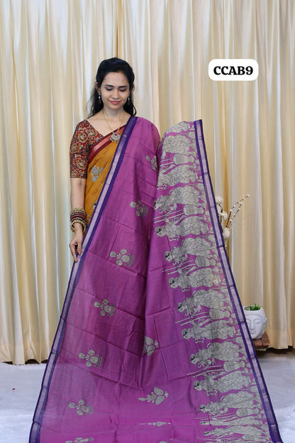 Kalamkari semi Model silk saree😍😎📚
