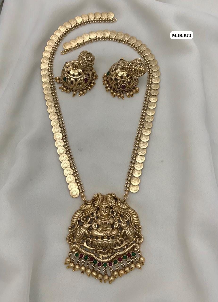 Long kasumalai with big jumka with back chain 🥳
