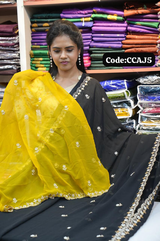 Georgette sarees🌈offer