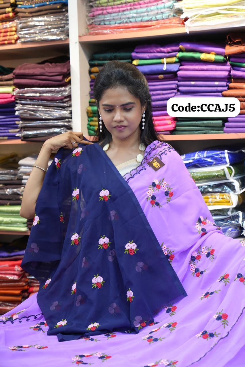 Georgette sarees🌈offer