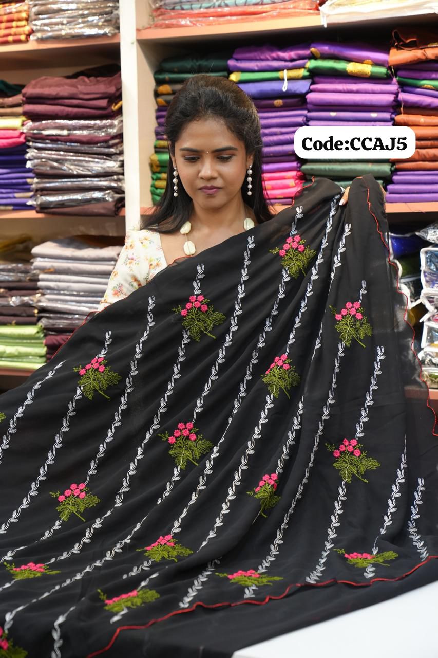 Georgette sarees🌈offer