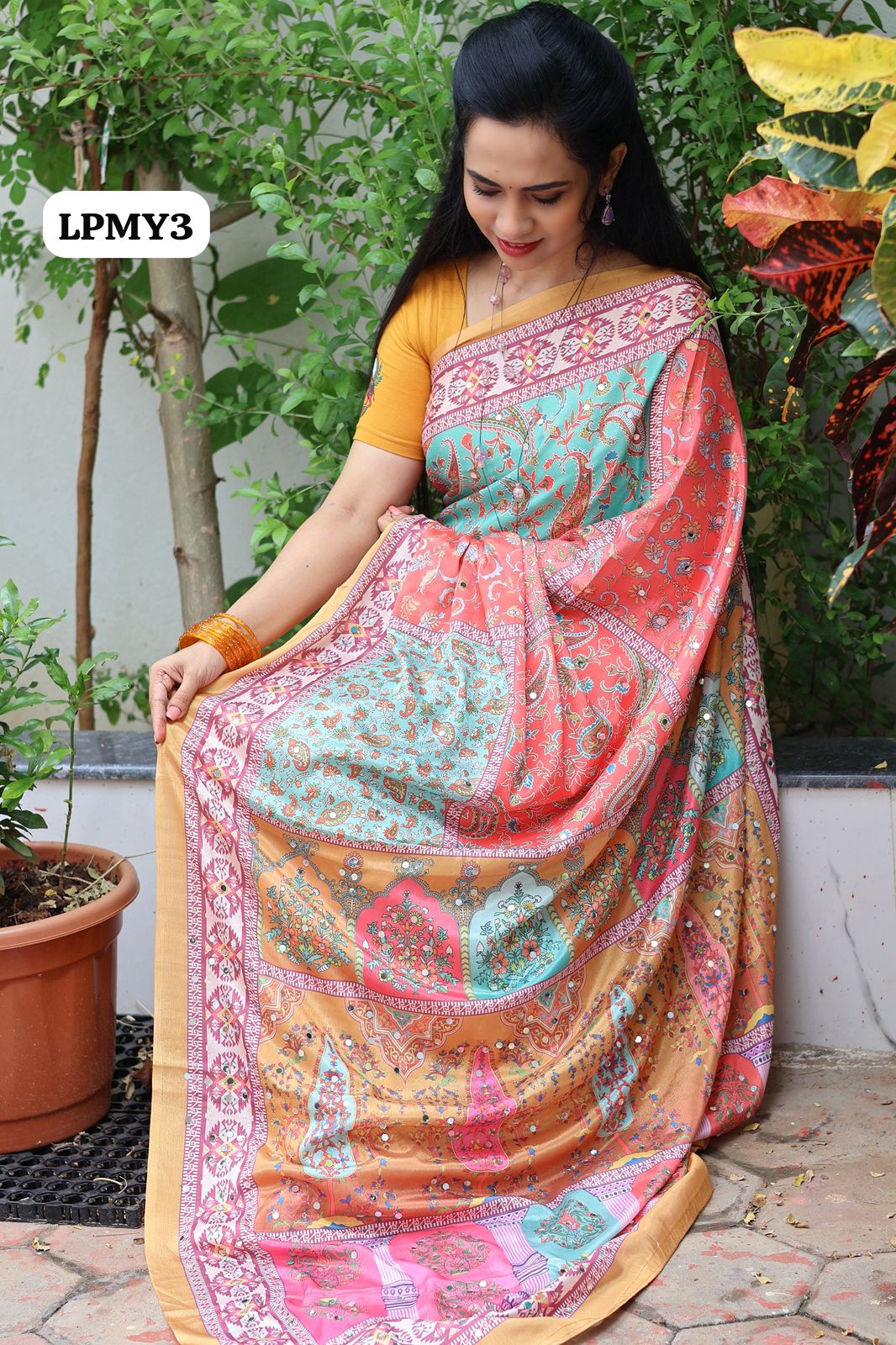 Masakali Mirror Work saree Offer😍😎📚