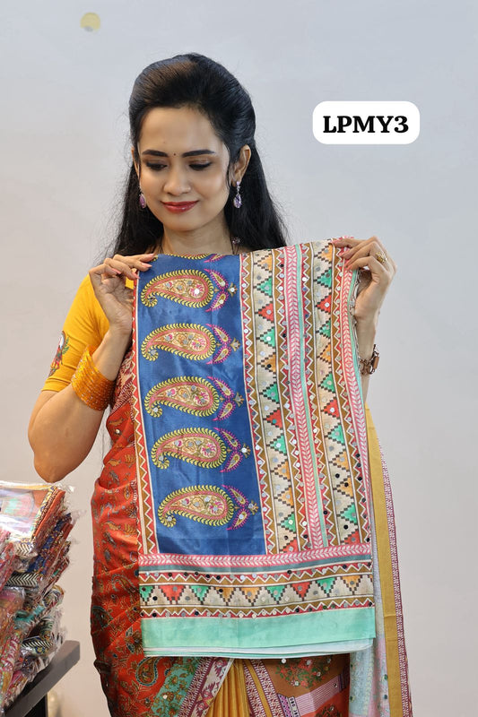 Masakali Mirror Work saree😍😎📚