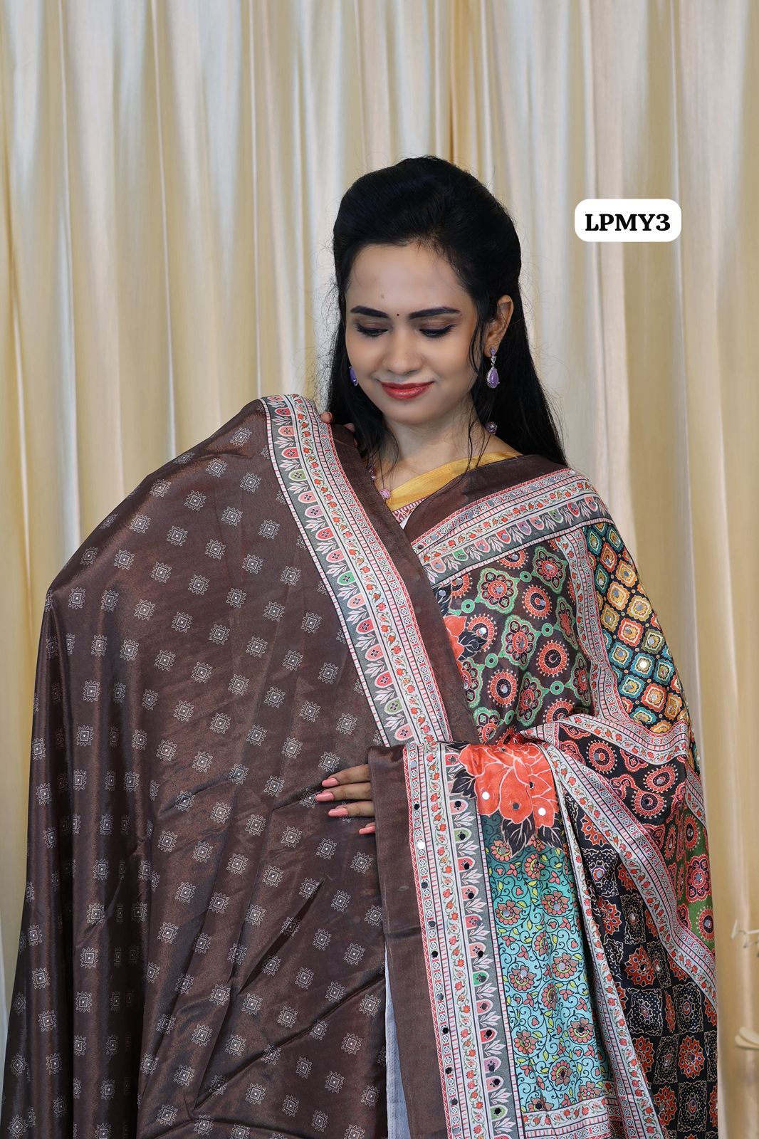 Masakali Mirror work saree Offer😍😎📚⛳