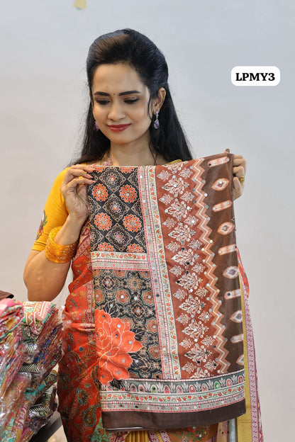 Masakali Mirror work saree Offer😍😎📚⛳