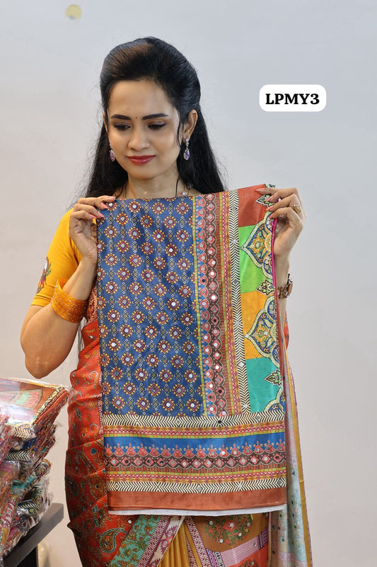 Masakali mirror work saree😍😎📚