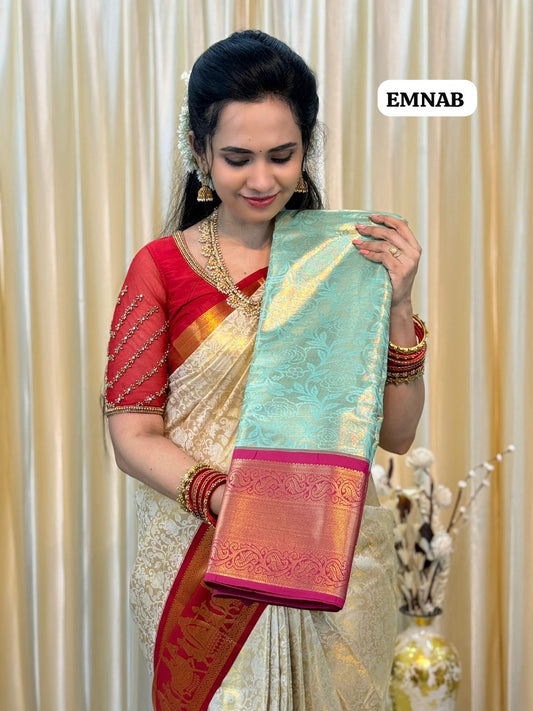Bridal Kanchi semi silk saree😎😍
