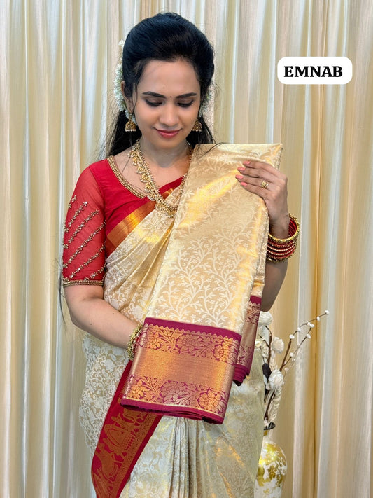 Bridal Kanchi semi silk saree 🥳