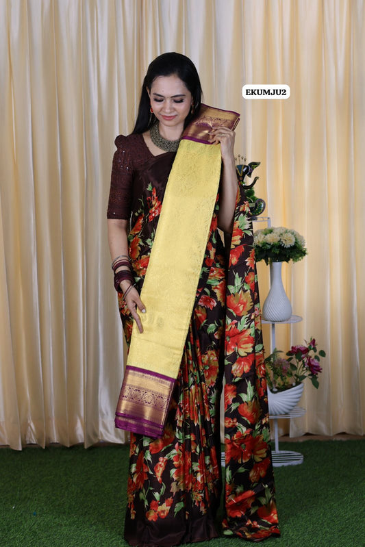Kanchi bridal semi silk saree🥳✅