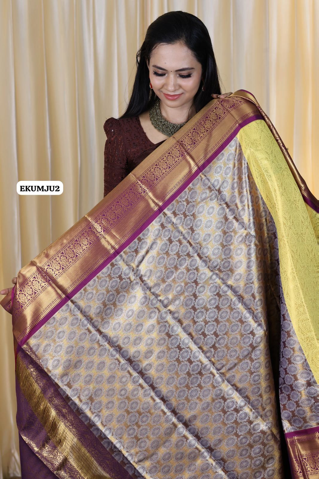 Kanchi bridal semi silk saree🥳✅
