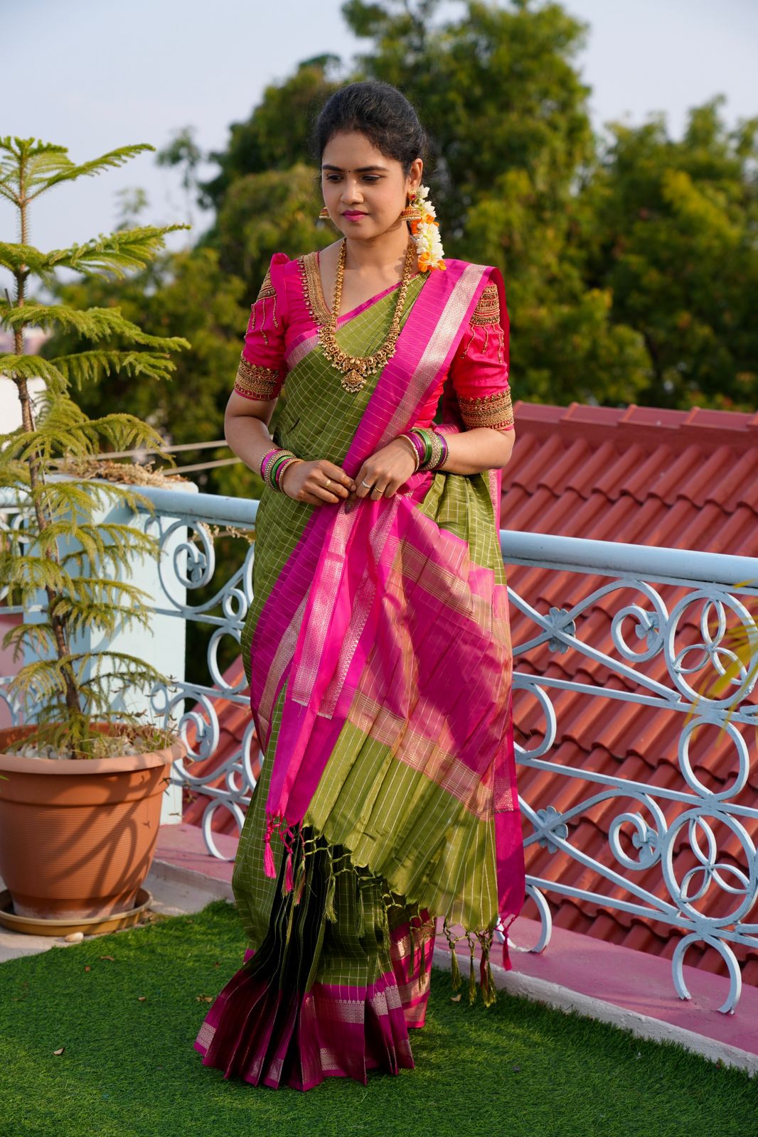 Katan Semi Soft silk saree 🥰😎🌈🥳