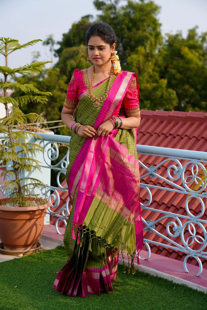 Katan Semi Soft silk saree 🥰😎🌈🥳