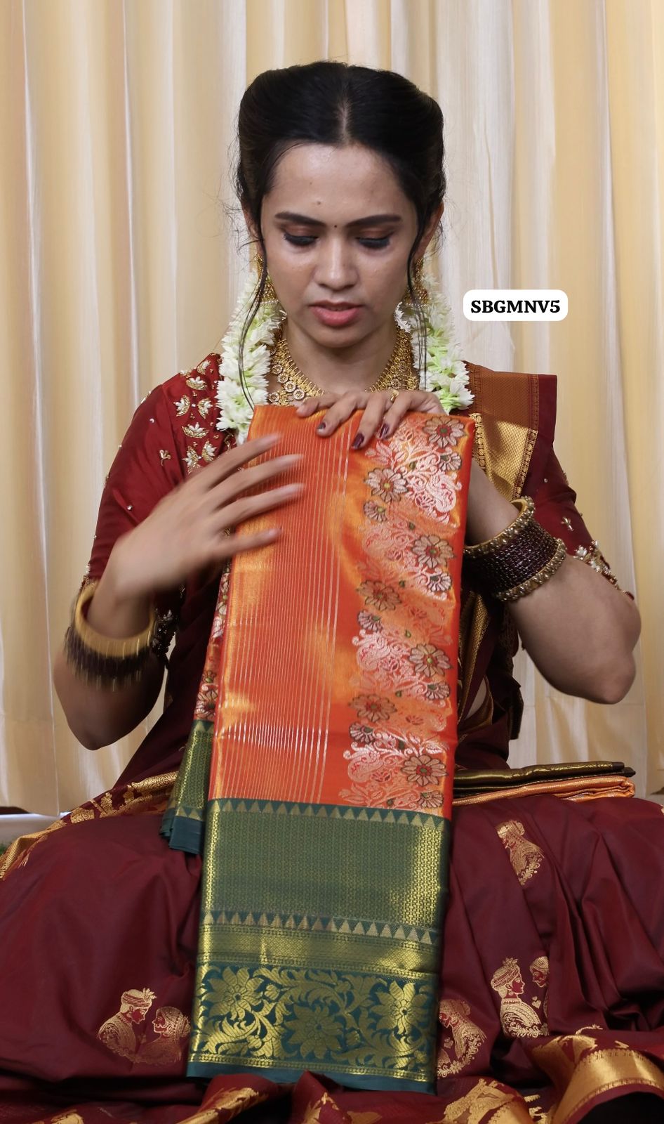 Bridal Kanchi semi silk saree Ⓜ️