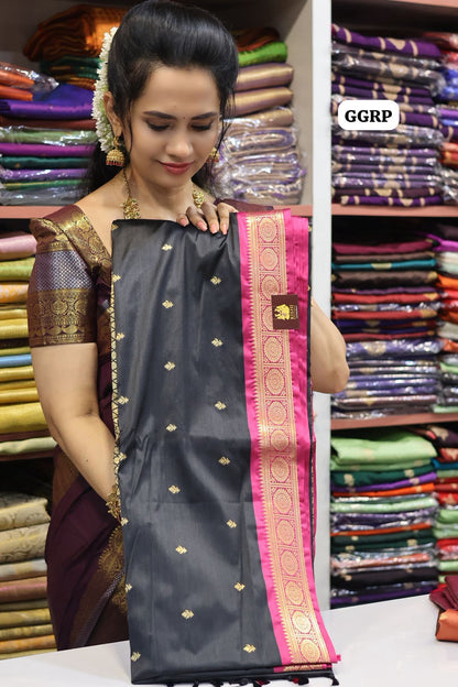 Kanchi soft silk sarees🥰😎🌈📚
