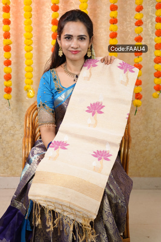 Linen silk cotton sarees😍🥳