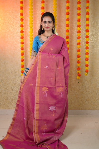 Linen silk cotton sarees😍🥳