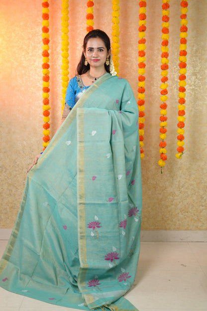 Linen silk cotton sarees😍🥳