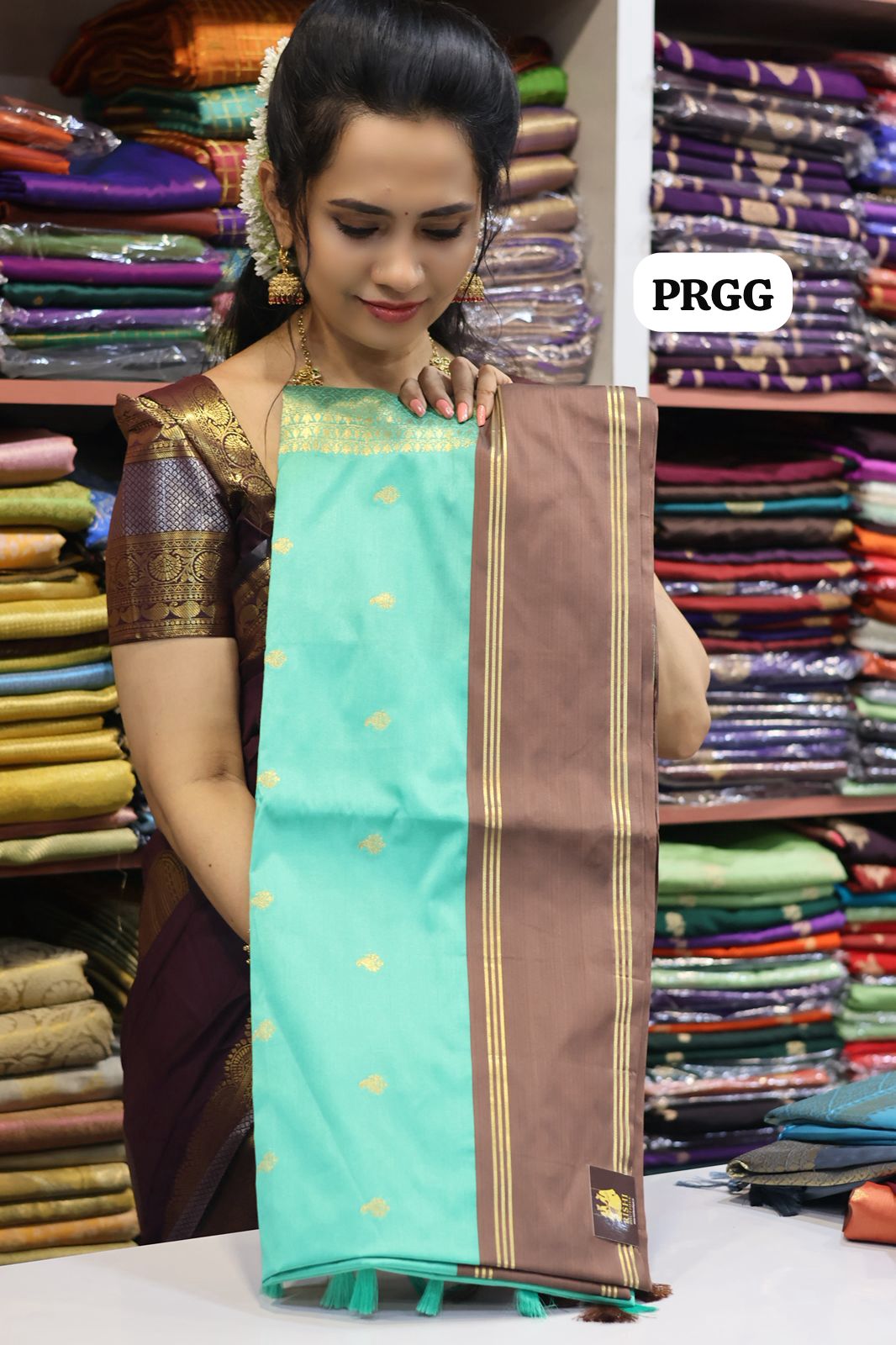 Kanchi soft silk saree🥰🌈😎📖 green colour