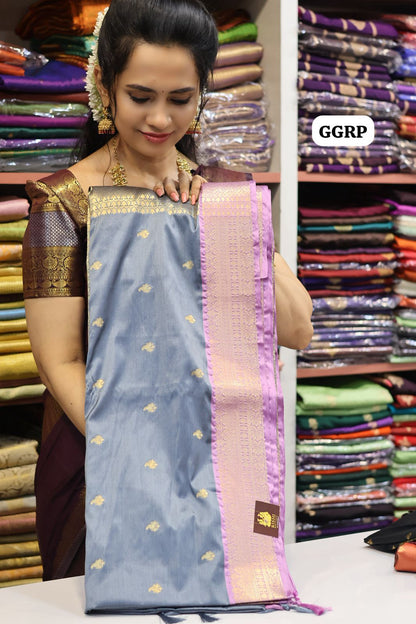 Kanchi soft silk saree🥰😎🌈📚