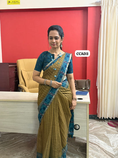 Semi Cotton saree😍😎📚