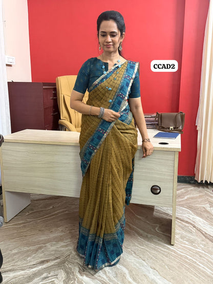 Semi Cotton saree😍😎📚