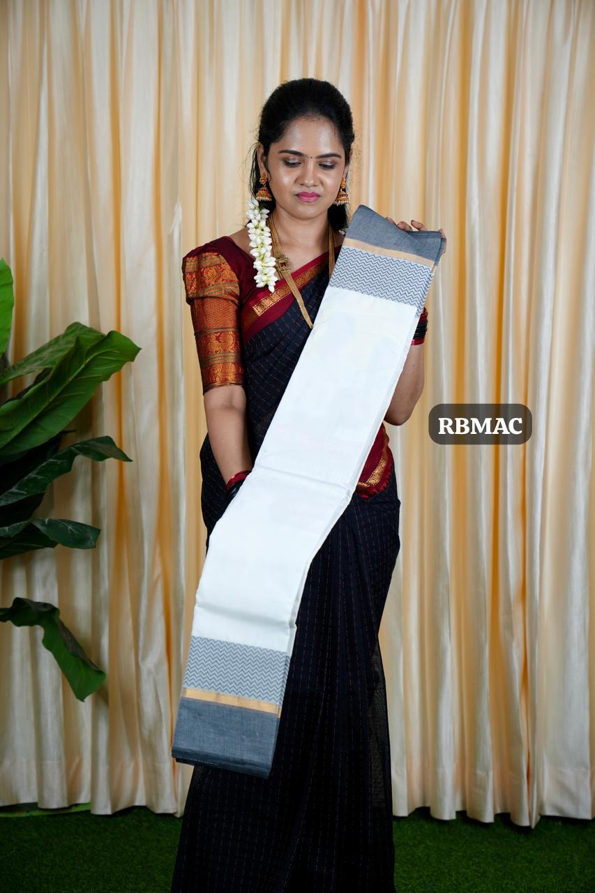 Kanchi cotton✅without blouse🤗