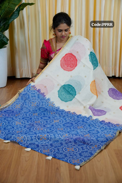 Linen cotton sarees🥰😎