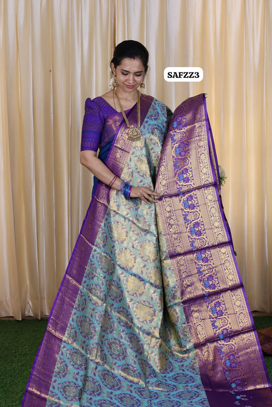 Kanchi inspired semi silk saree🥳✅
